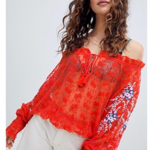 NWT Free People Jubilee Embroidered Top. Size S - Picture 3 of 8